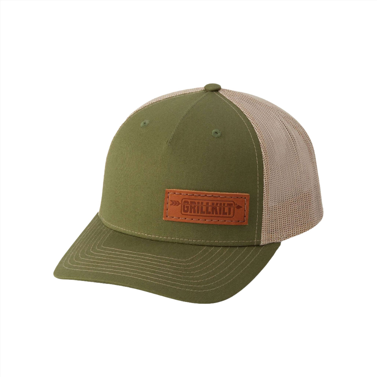 GRILLKILT Logo Hat in Olive Green