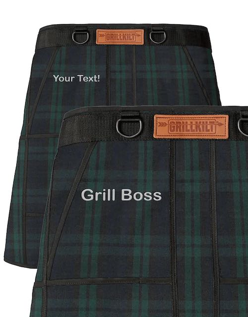 CUSTOM EMBROIDERED GRILLKILT Grilling Apron