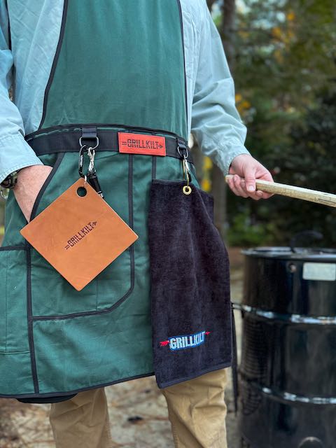 GRILLKILT | Grilling Apron with Bib | Hunter Green