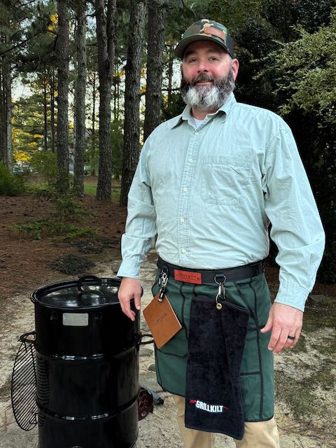 GRILLKILT | Grilling Apron with Bib | Hunter Green