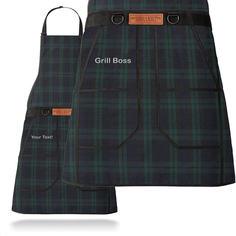 CUSTOM EMBROIDERED GRILLKILT Grilling Apron