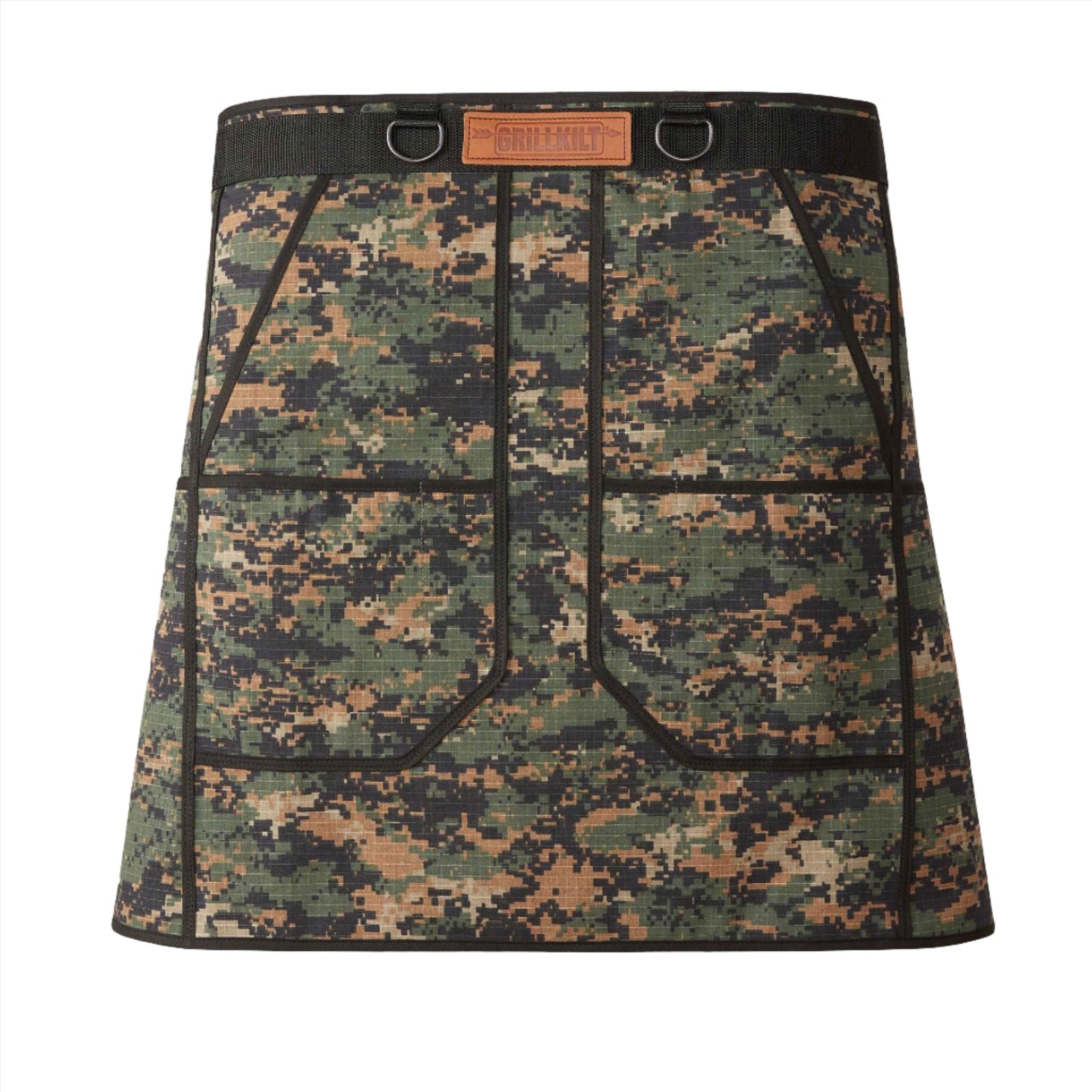 grillkilt-grilling-apron-camo-front